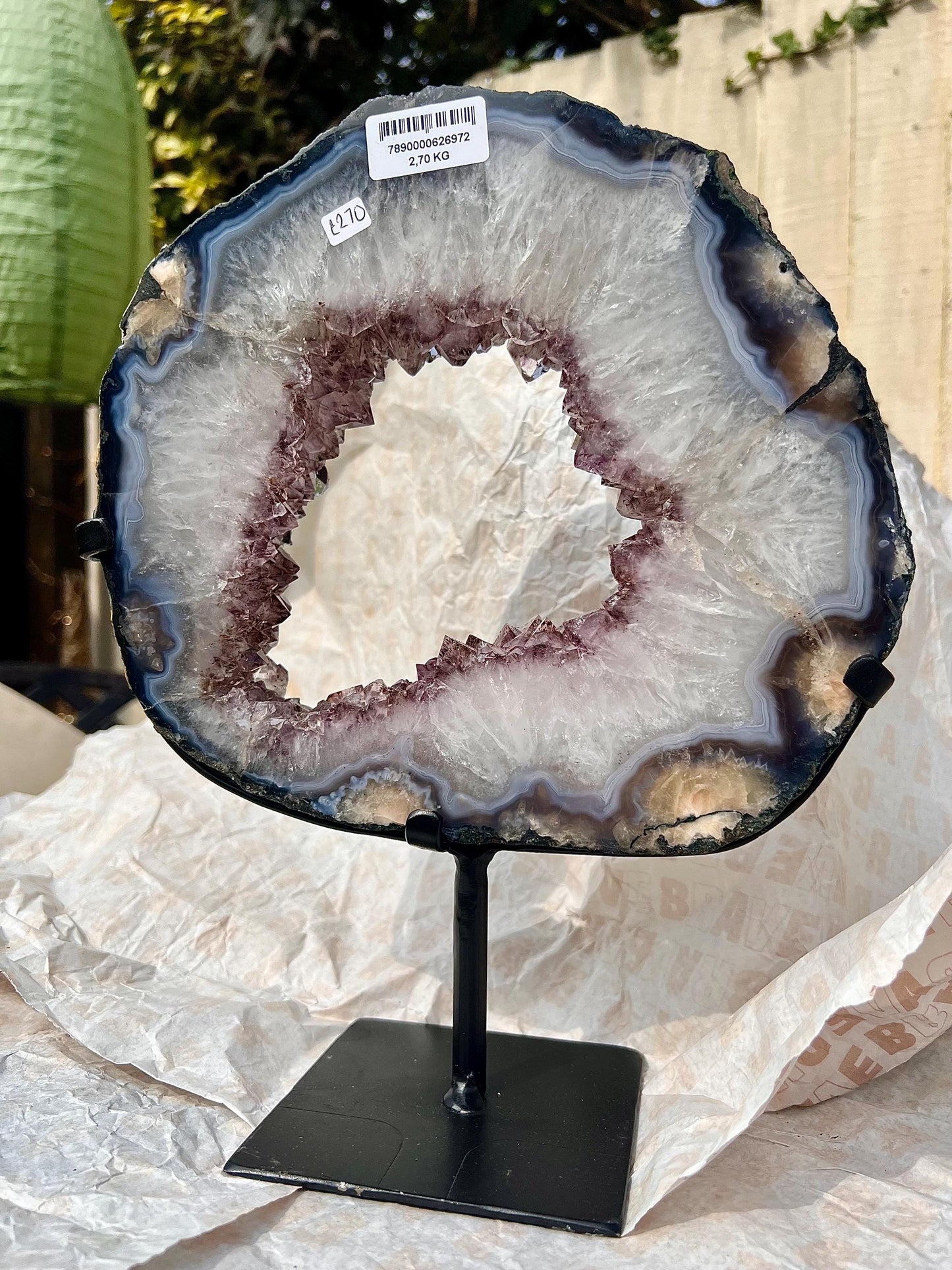 Stunning, polished amethyst portal 2.700kg