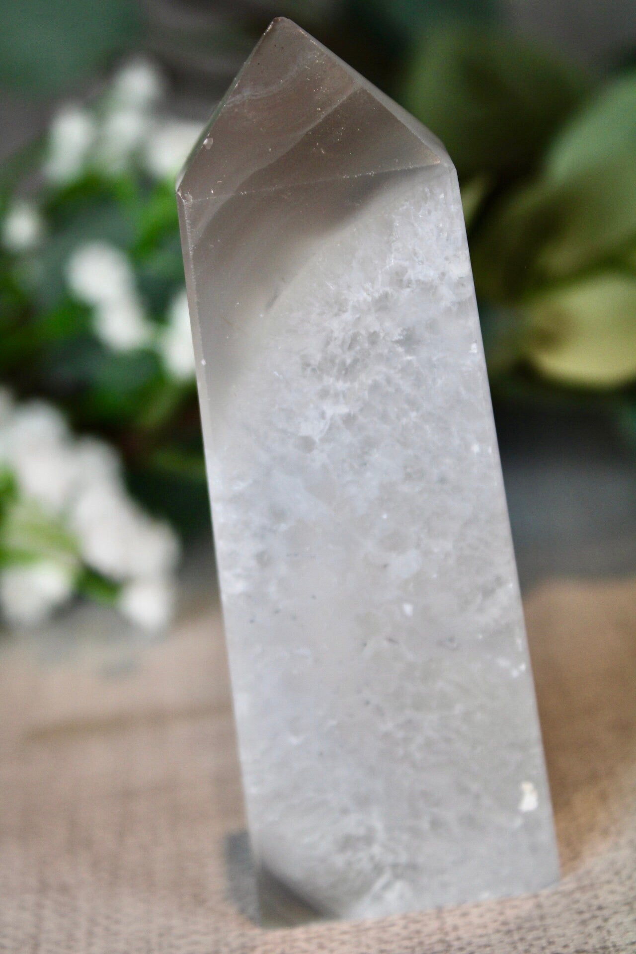 Fat, druzy, agate tower