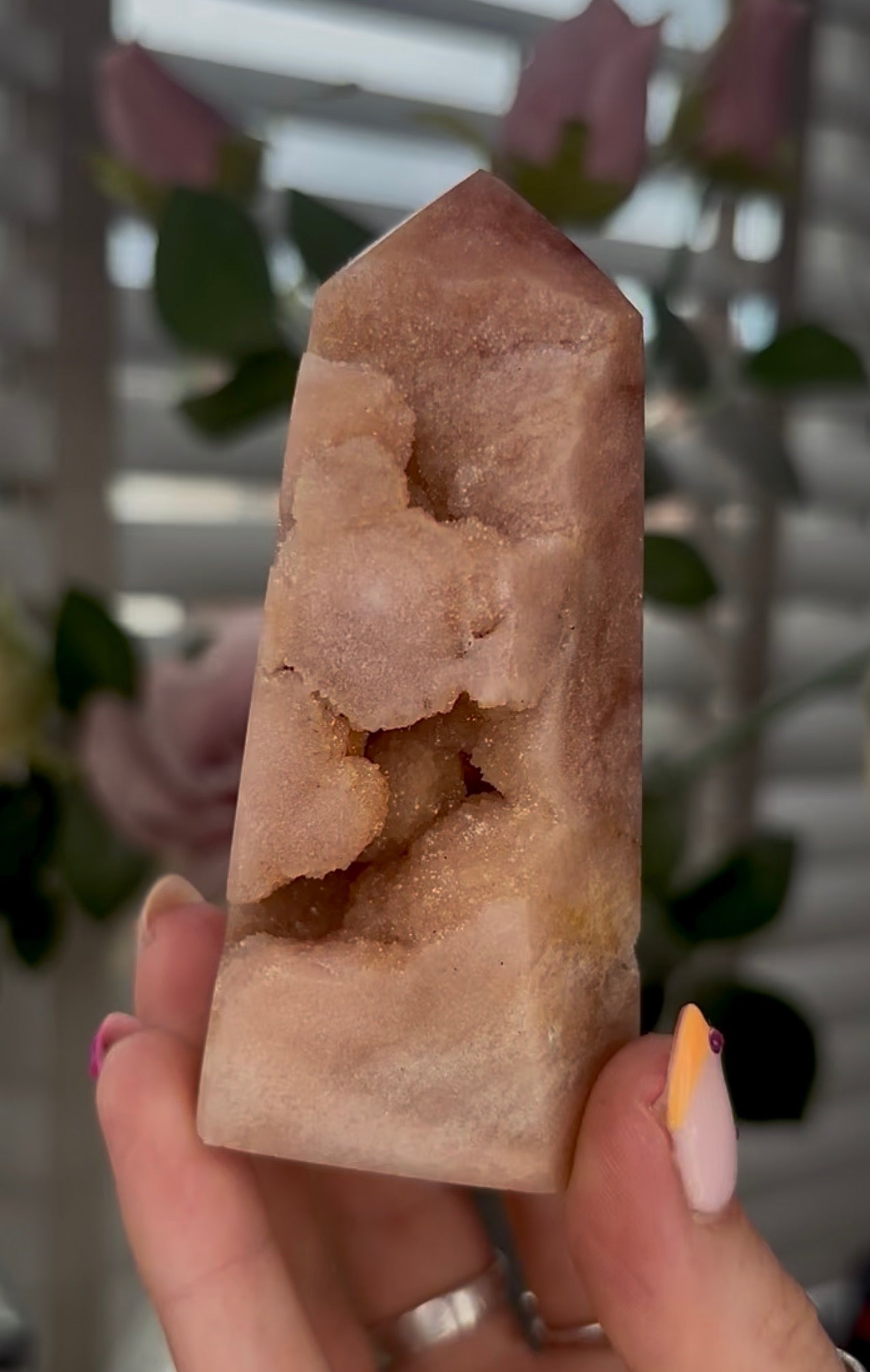 Beautiful, Pink amethyst tower