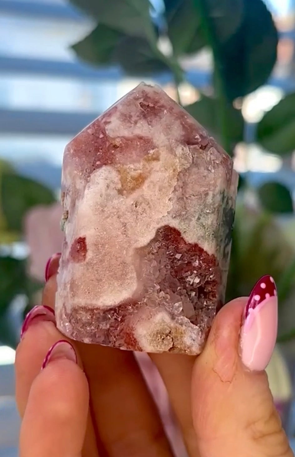 Mini Pink amethyst tower