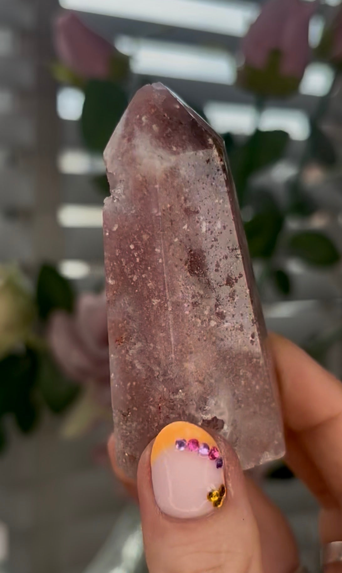 Beautiful, Pink amethyst tower