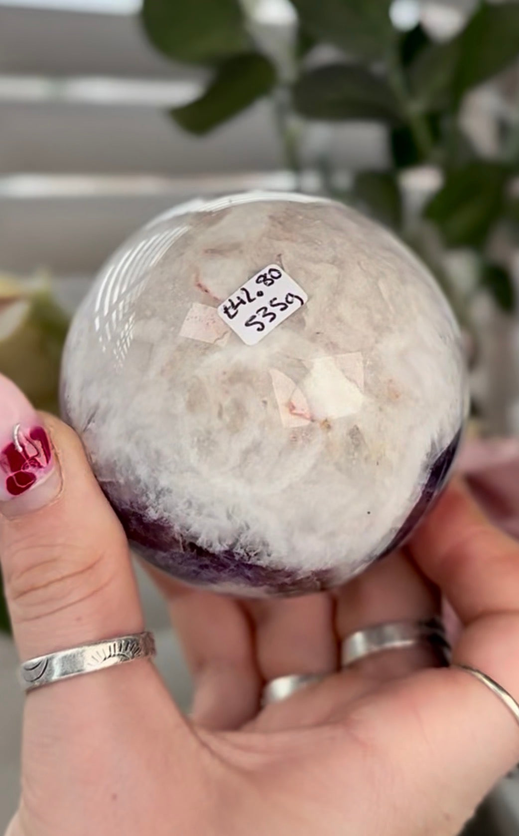 High quality, Dream amethyst sphere