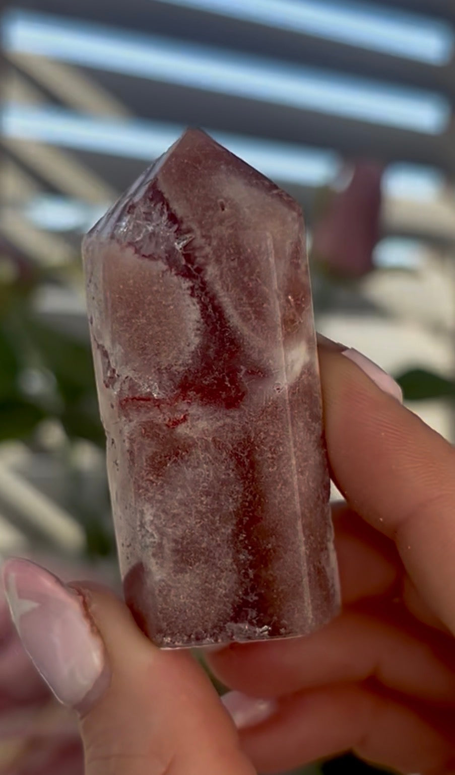 Beautiful, min Pink amethyst tower