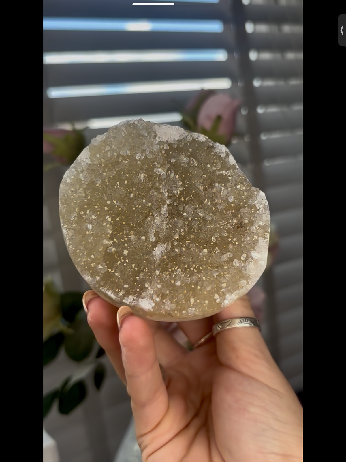 High grade, beautiful, Amethyst agate Freeform/mushroom with green druzy 605g