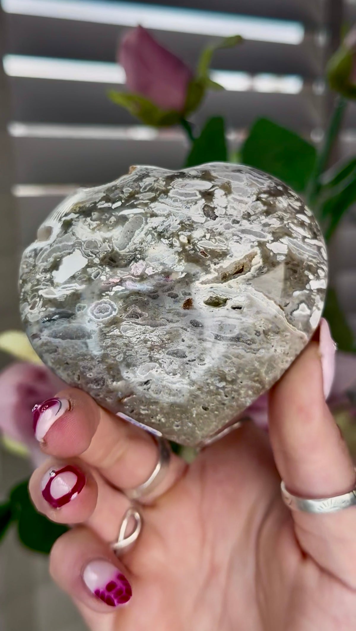 Ocean jasper heart