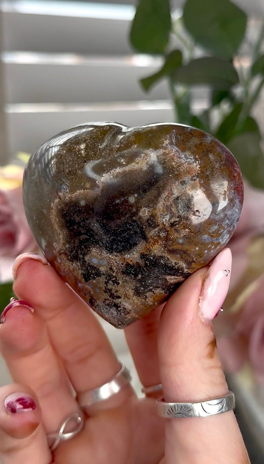 Ocean jasper heart