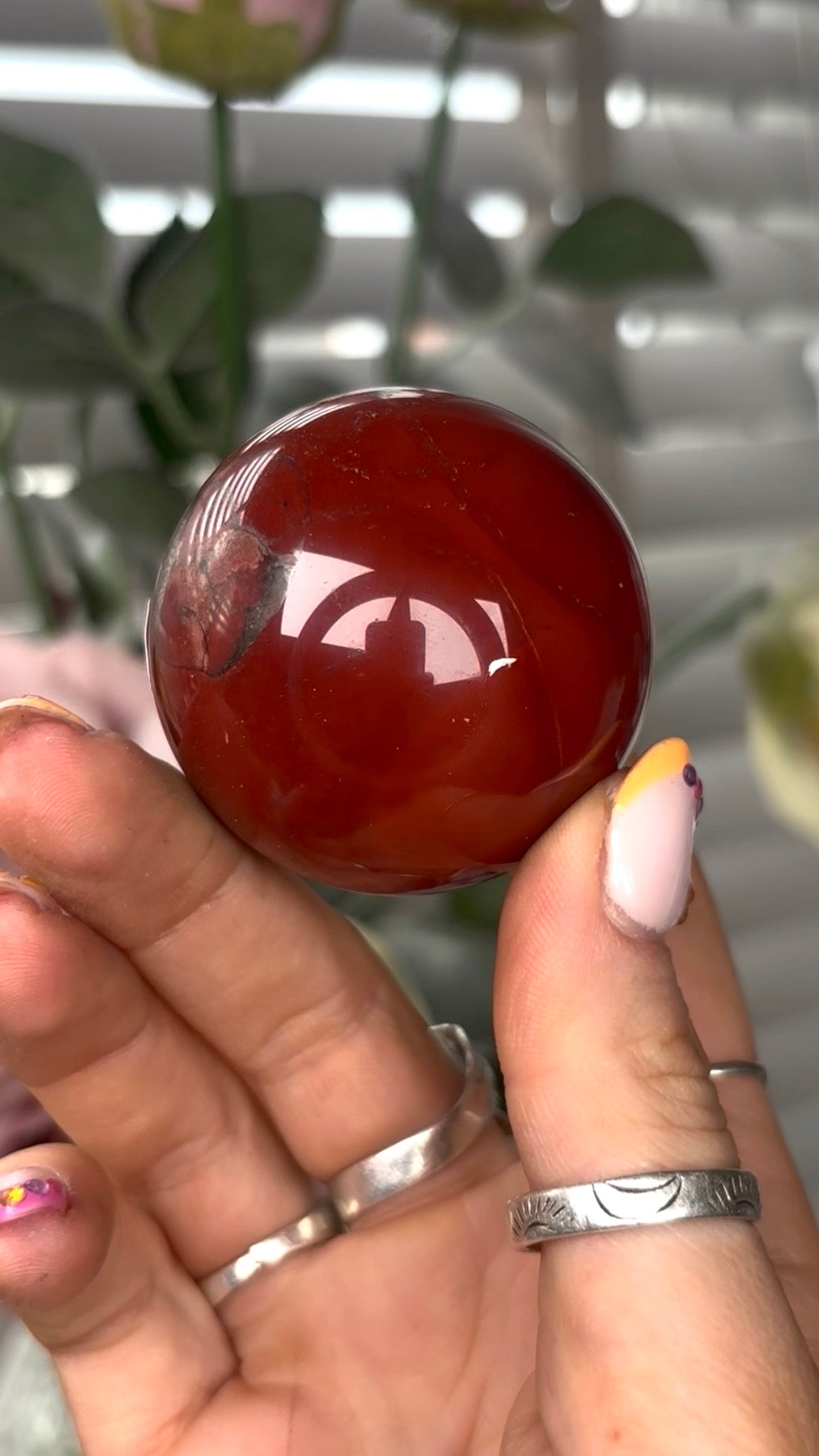 High quality, mookaite jasper sphere 4.7cm
