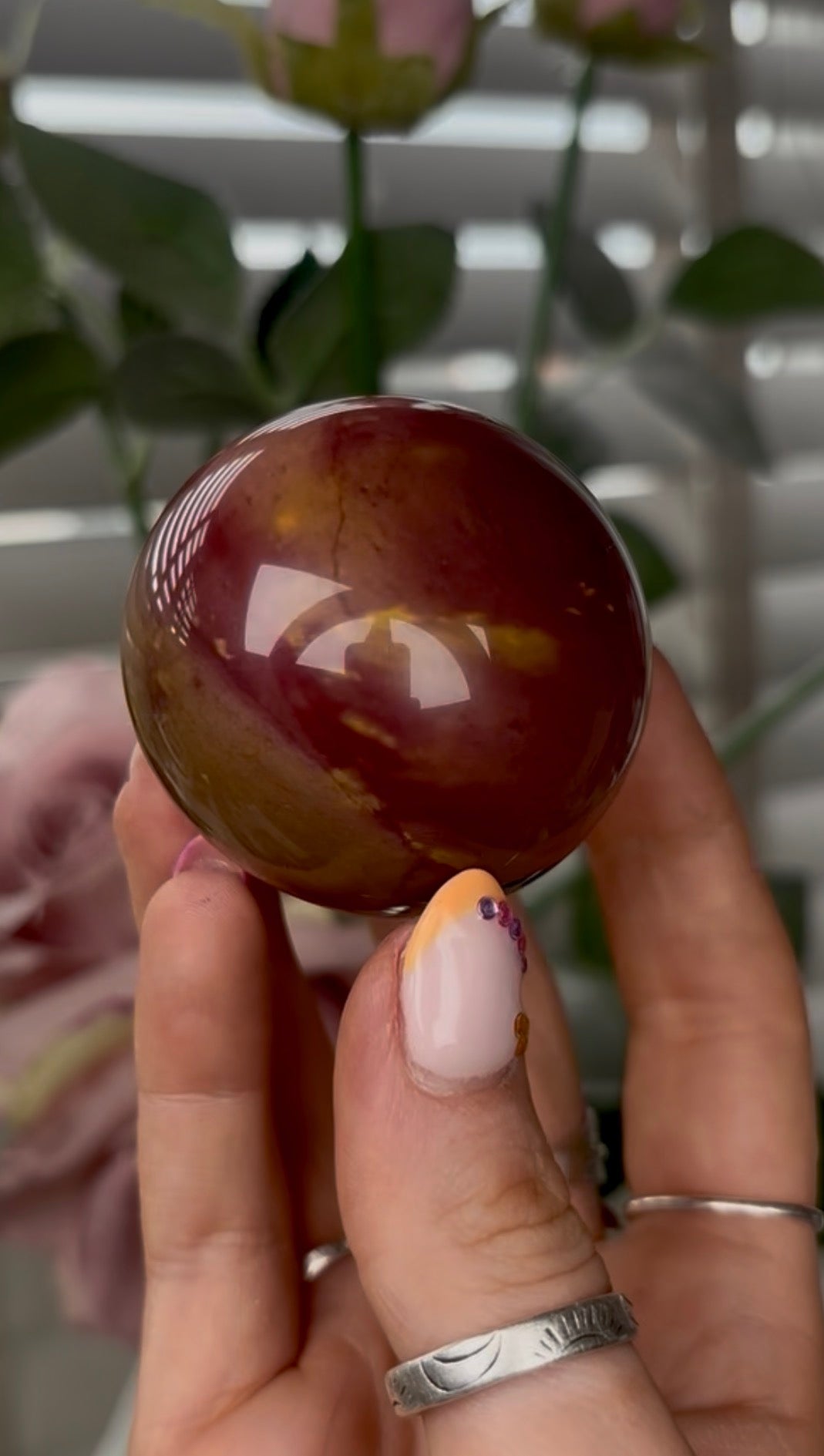 High quality, mookaite jasper sphere 5cm