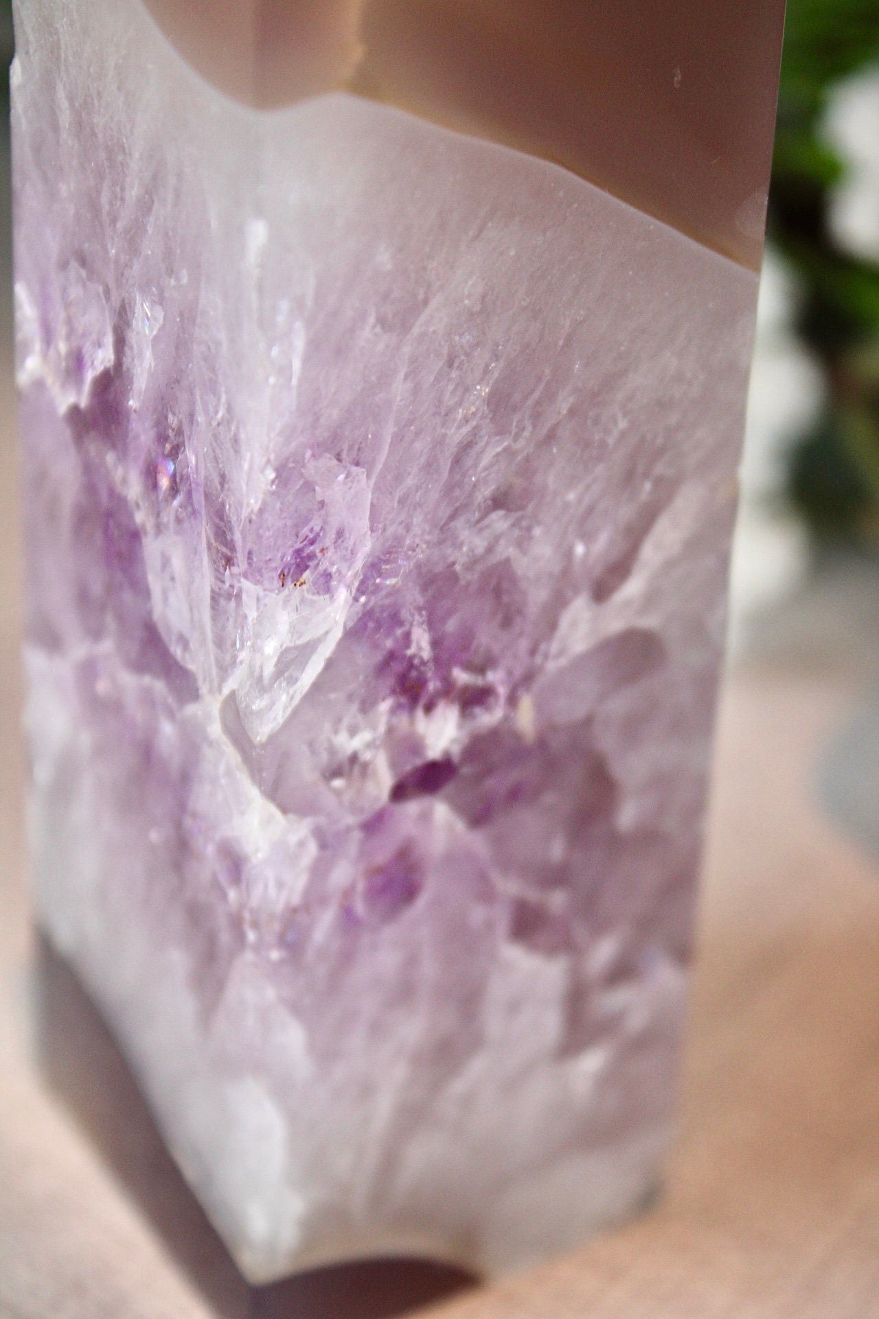 Amethyst agate tower