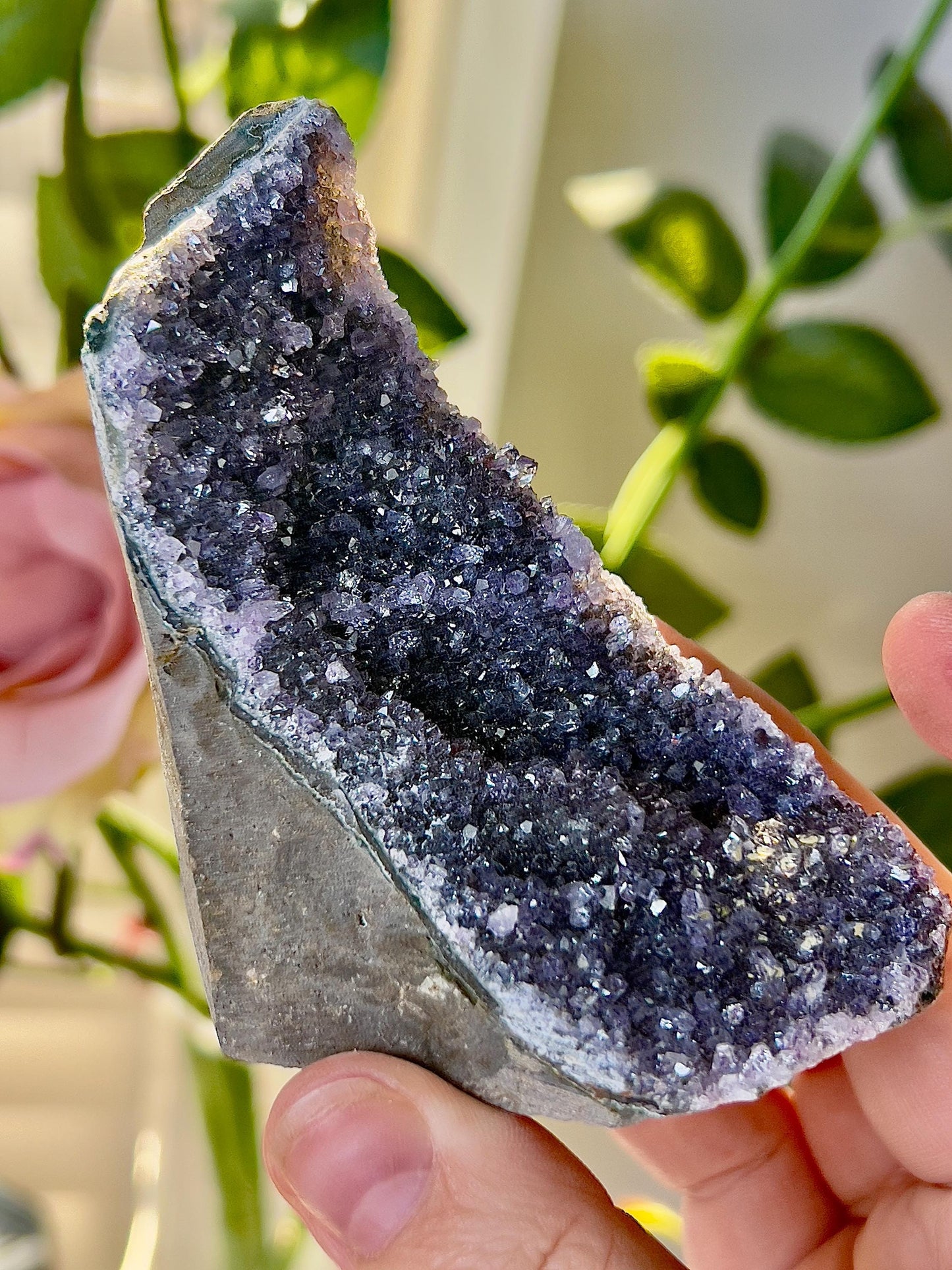 amethyst cutbase freeform 165G 8CM(H) 5CM(W)