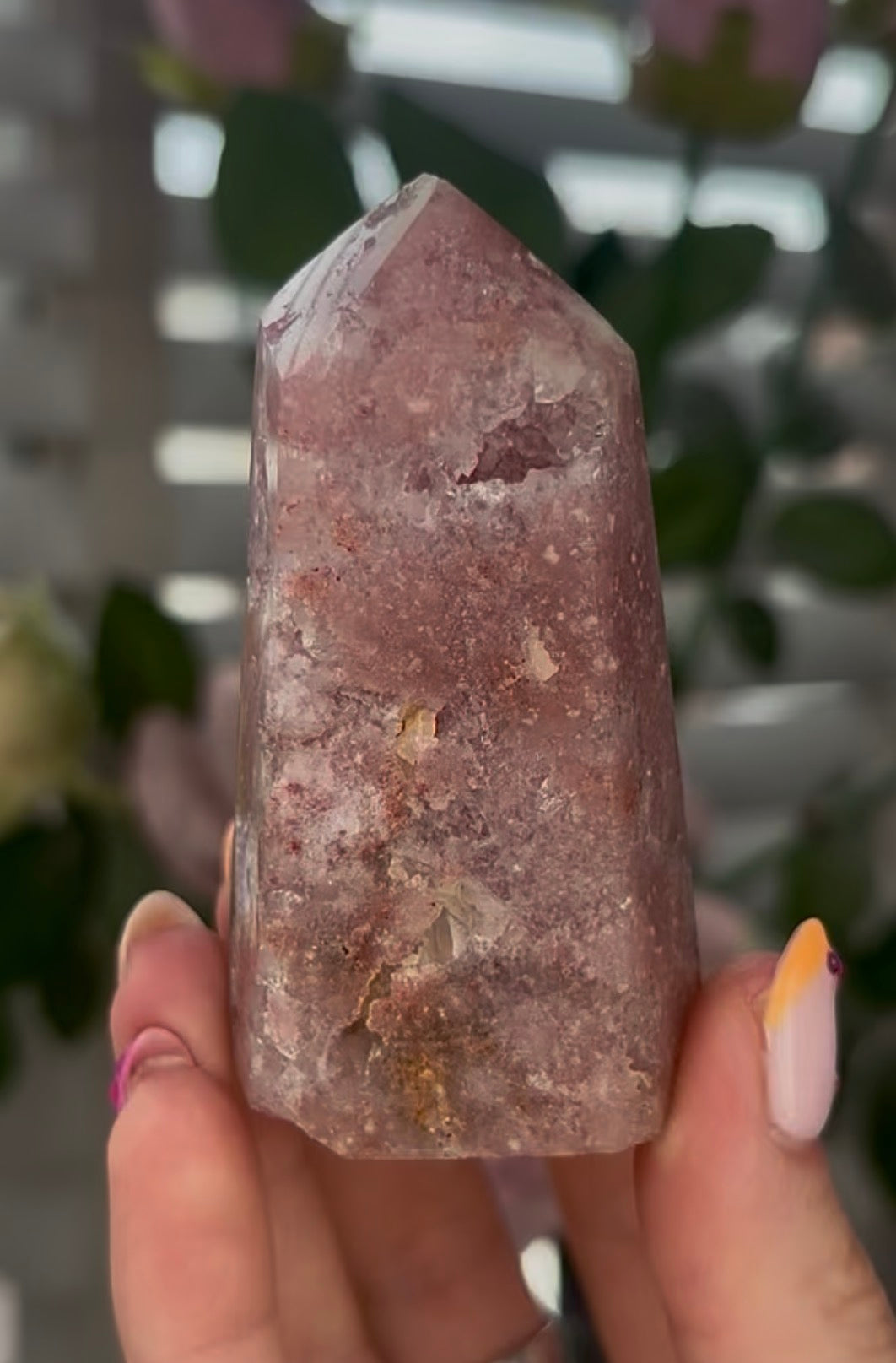 Beautiful, Pink amethyst tower