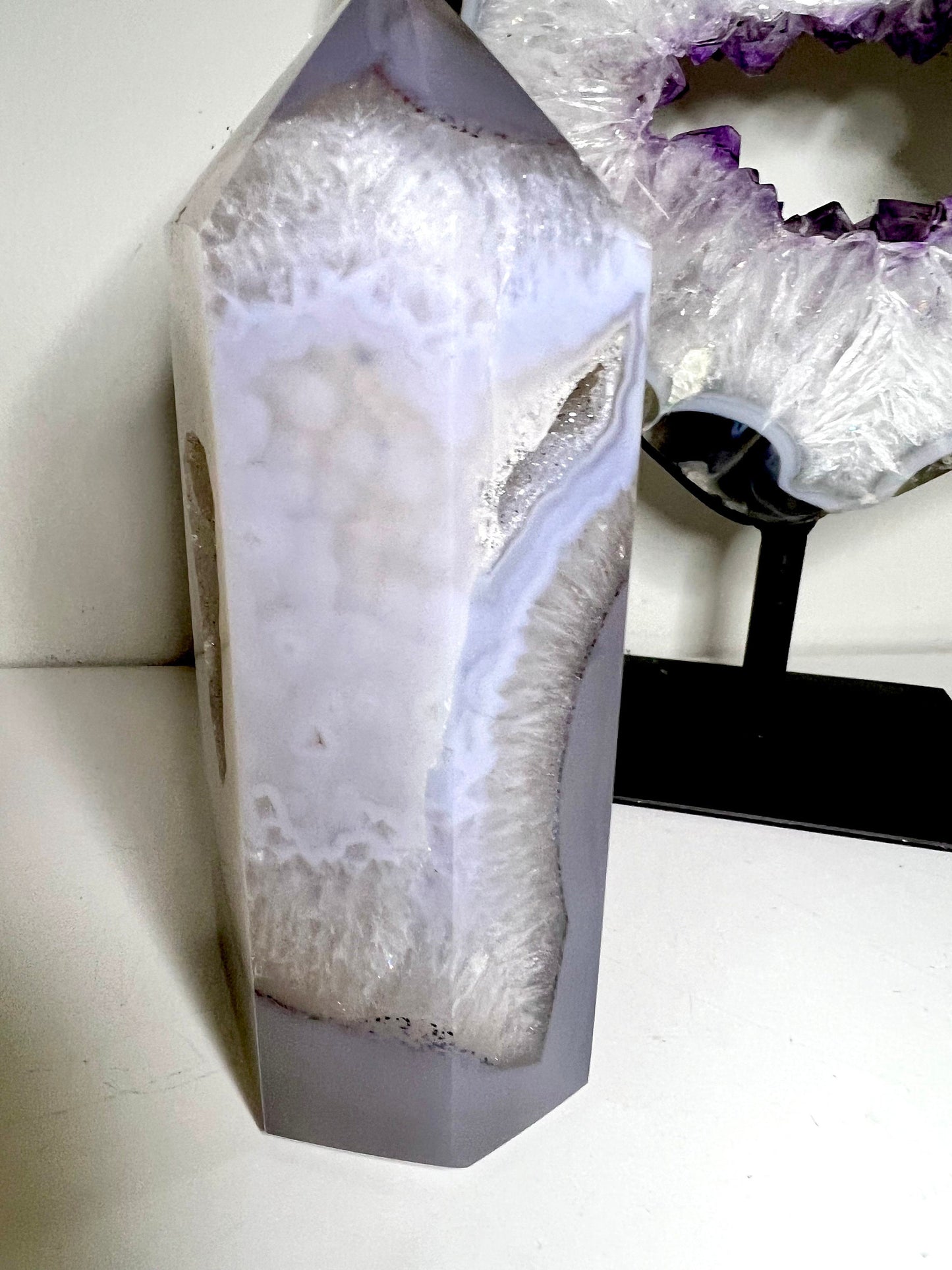 Super quality Brazilian agate tower 683g