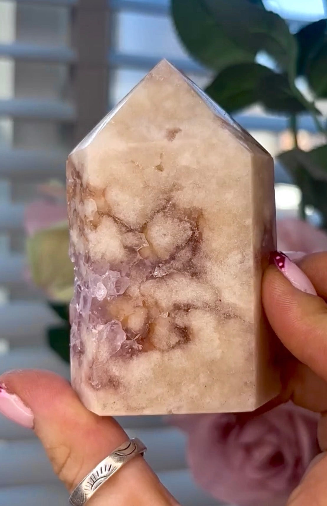 Pink amethyst tower