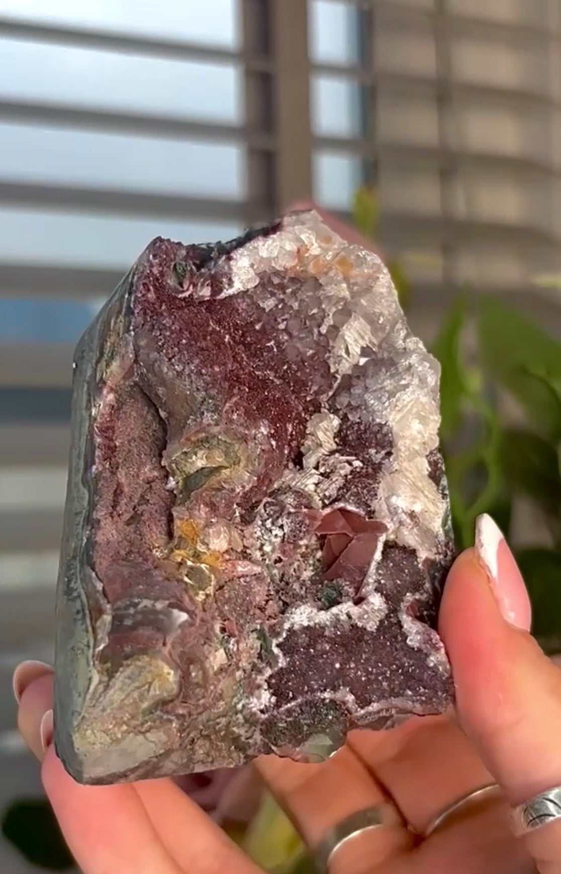 One of a kind multi toned amethyst cutbase