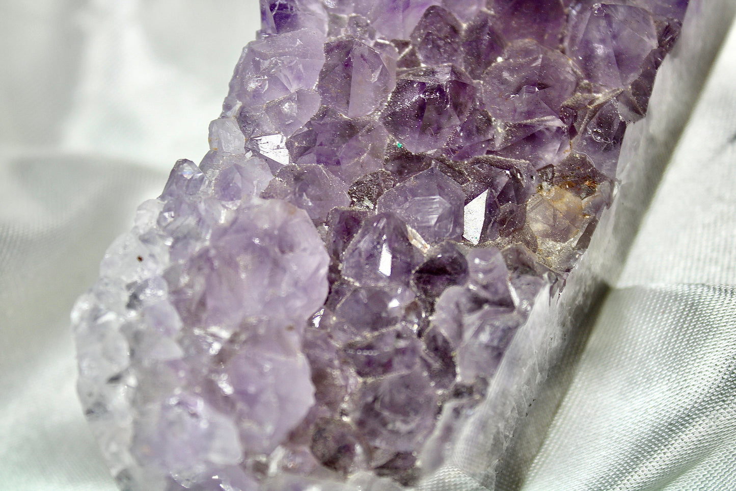Super clear, druzy tooth, Amethyst agate freeform 296g 12cm by 5cm
