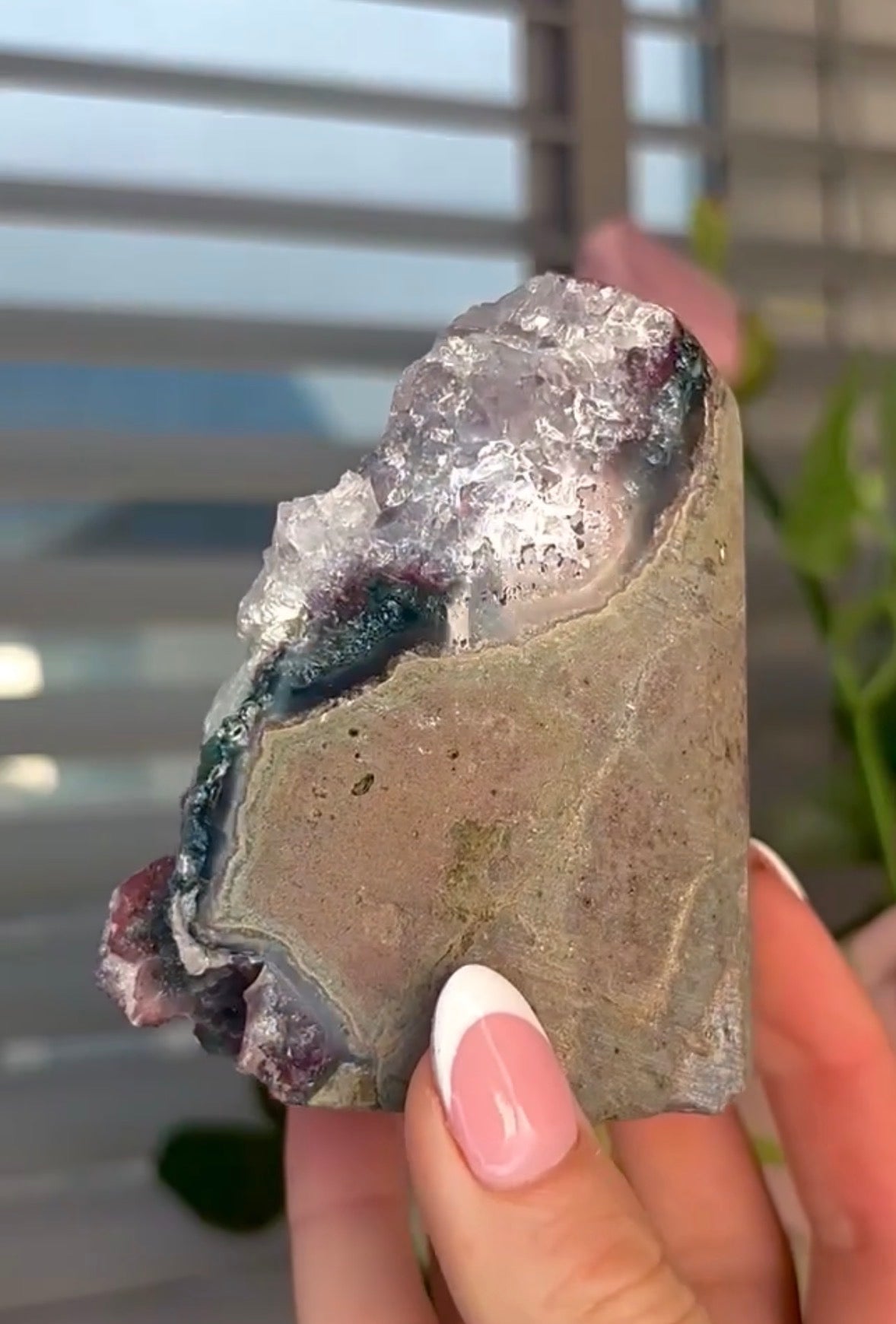 One of a kind multi toned amethyst cutbase