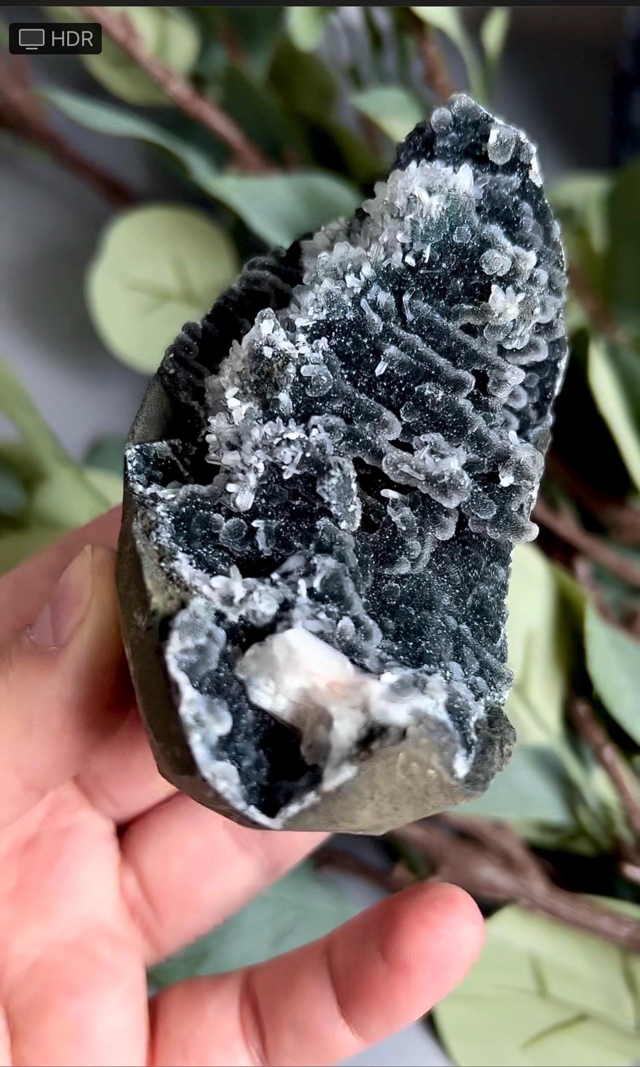 Black, bubble chalcedony, apophyllite