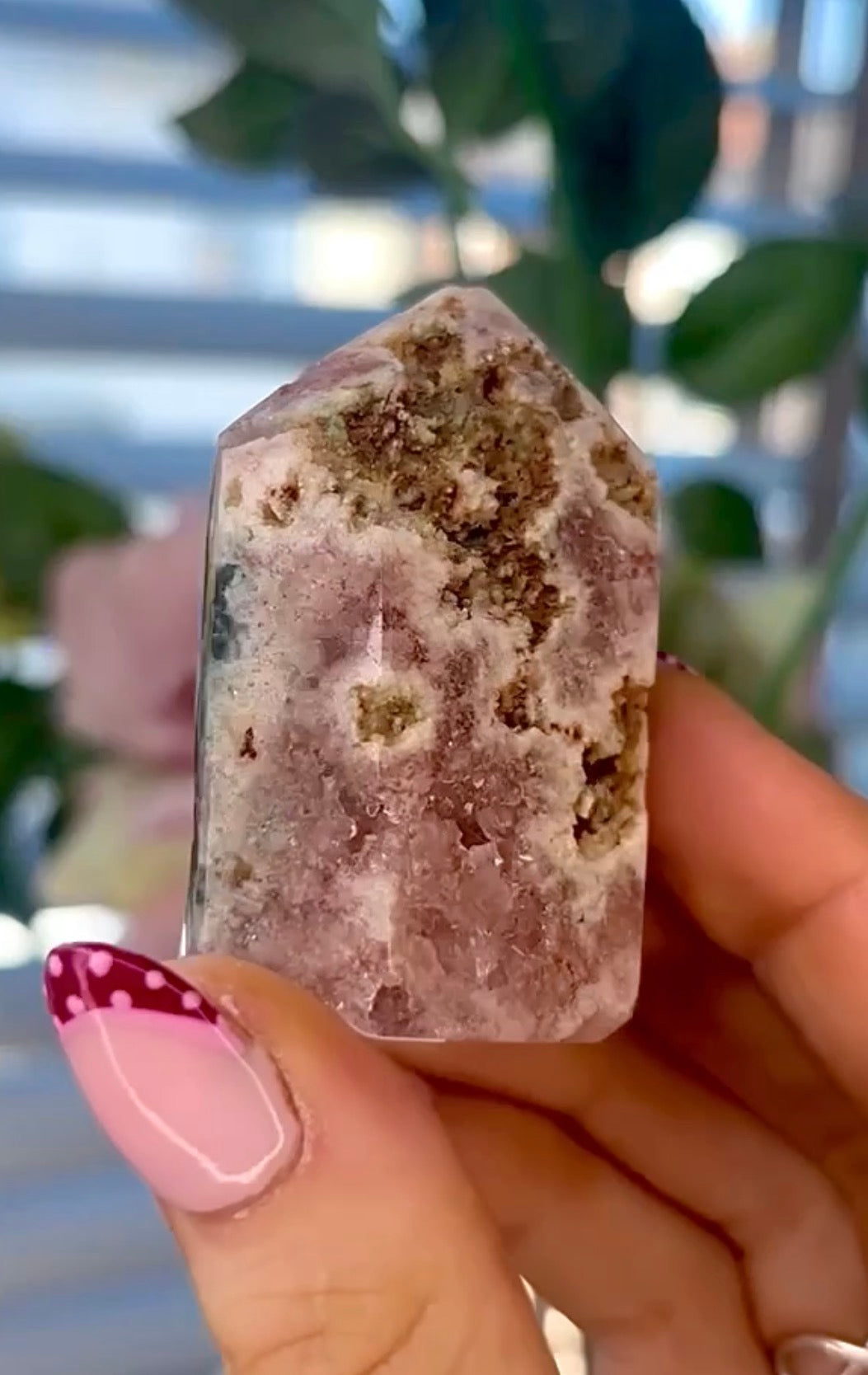 Mini Pink amethyst tower