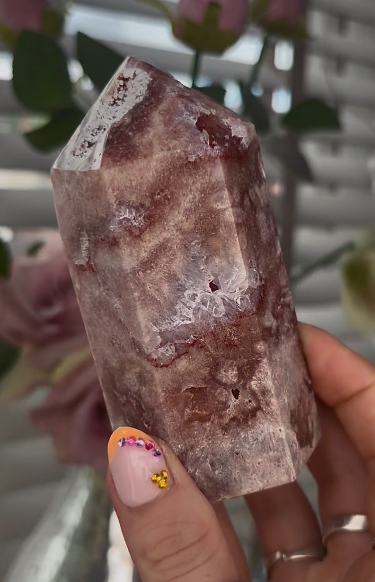 Beautiful, Pink amethyst tower