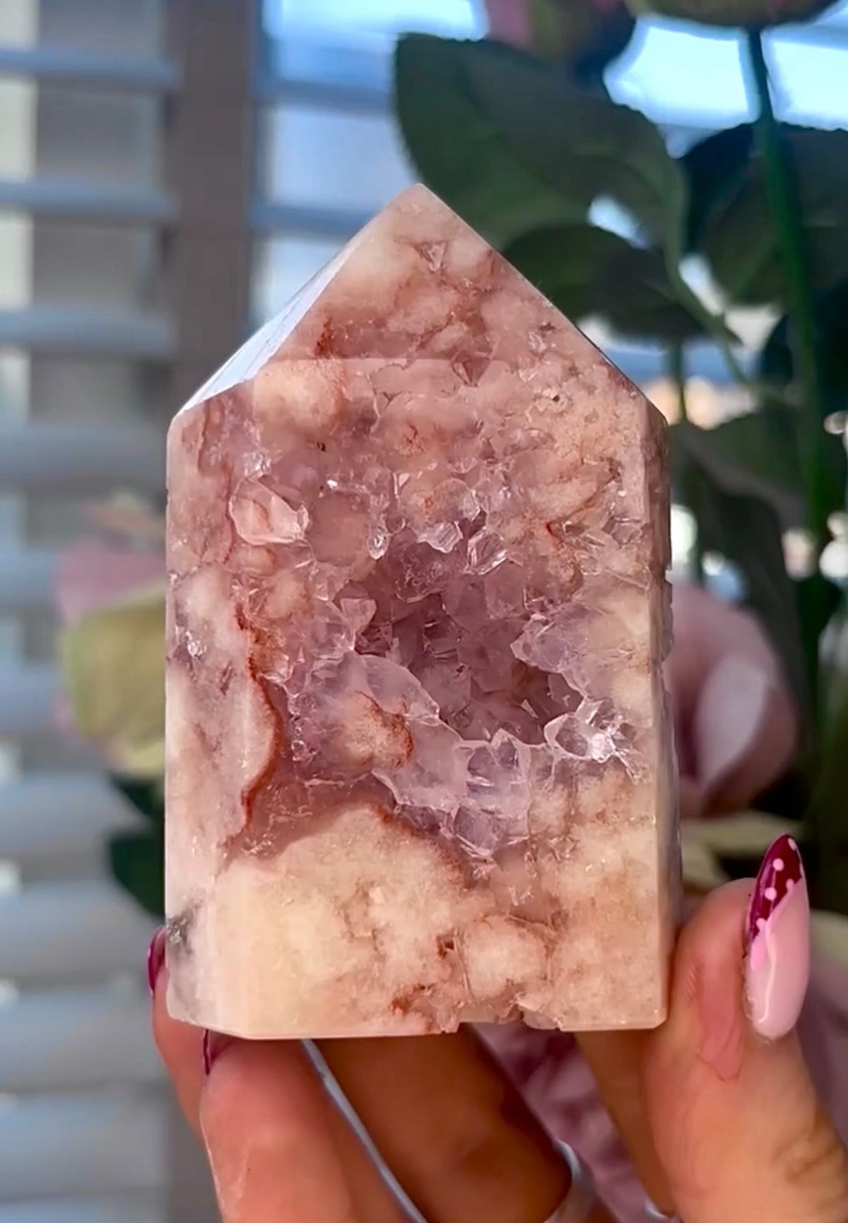 Pink amethyst tower