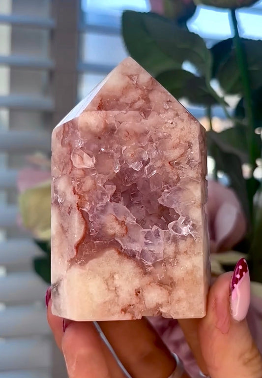 Pink amethyst tower