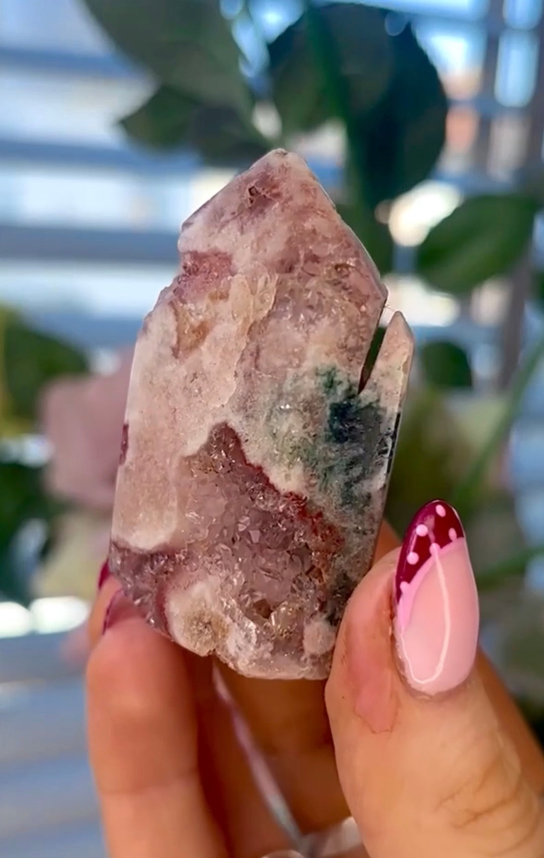 Mini Pink amethyst tower