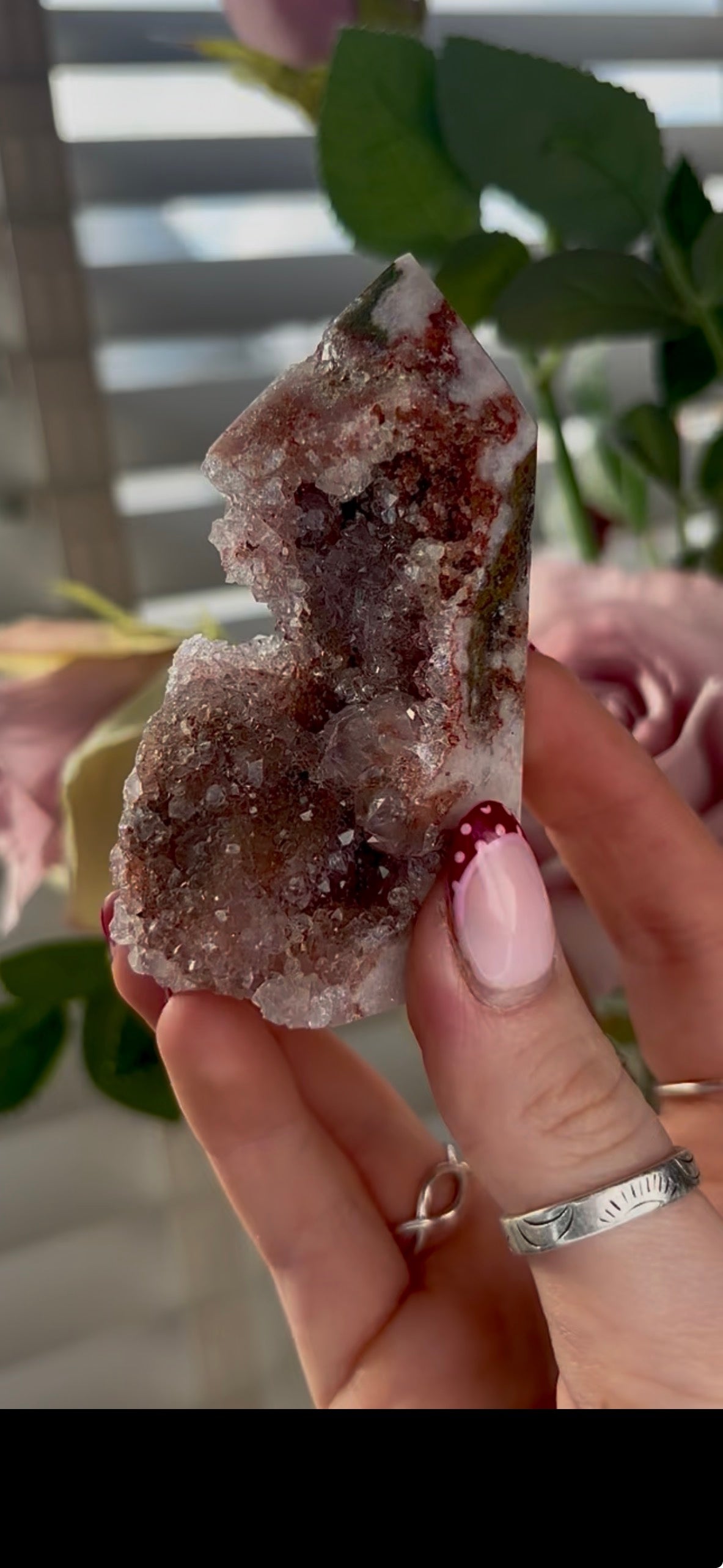 Pink amethyst tower