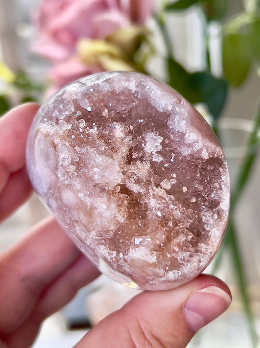 high quality, druzy, pink amethyst Freeform