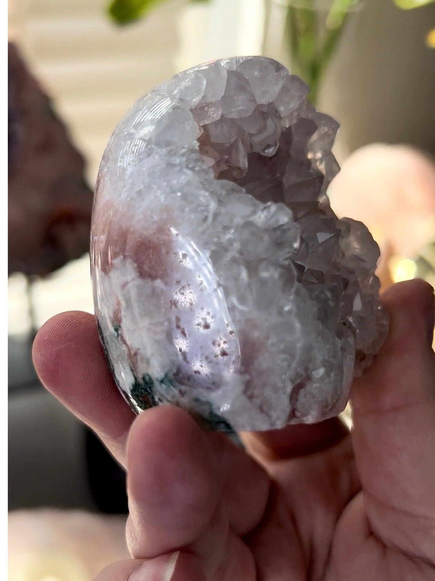 Chonky, quartz, pink amethyst Freeform