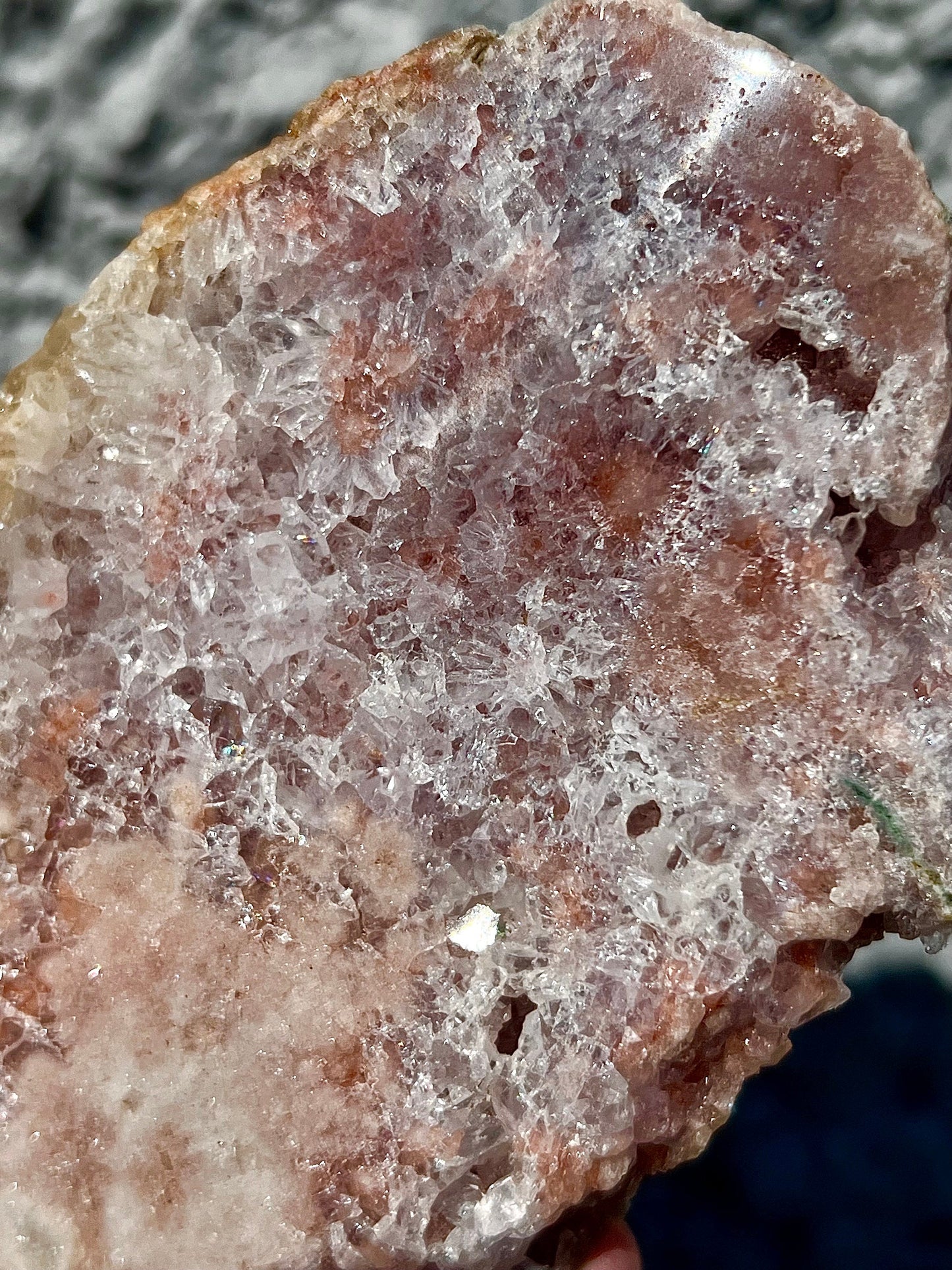 pink amethyst slab