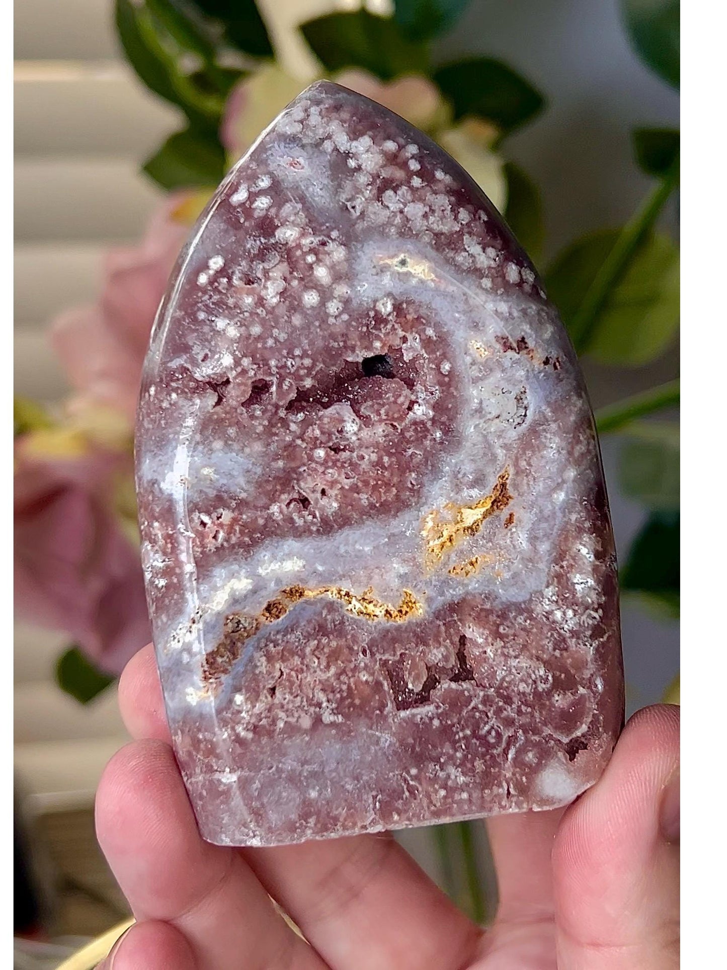 High grade, pink amethyst flame 280g