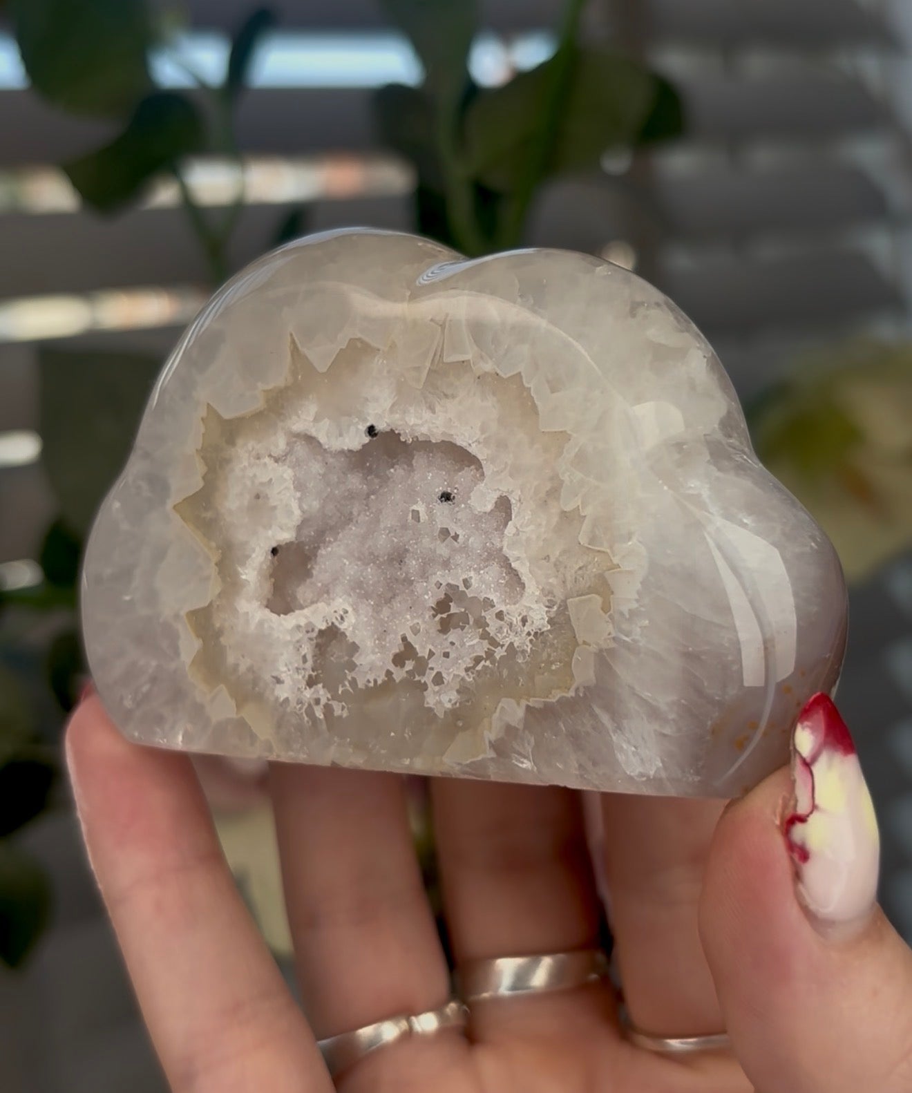 Beautiful druzy agate cloud