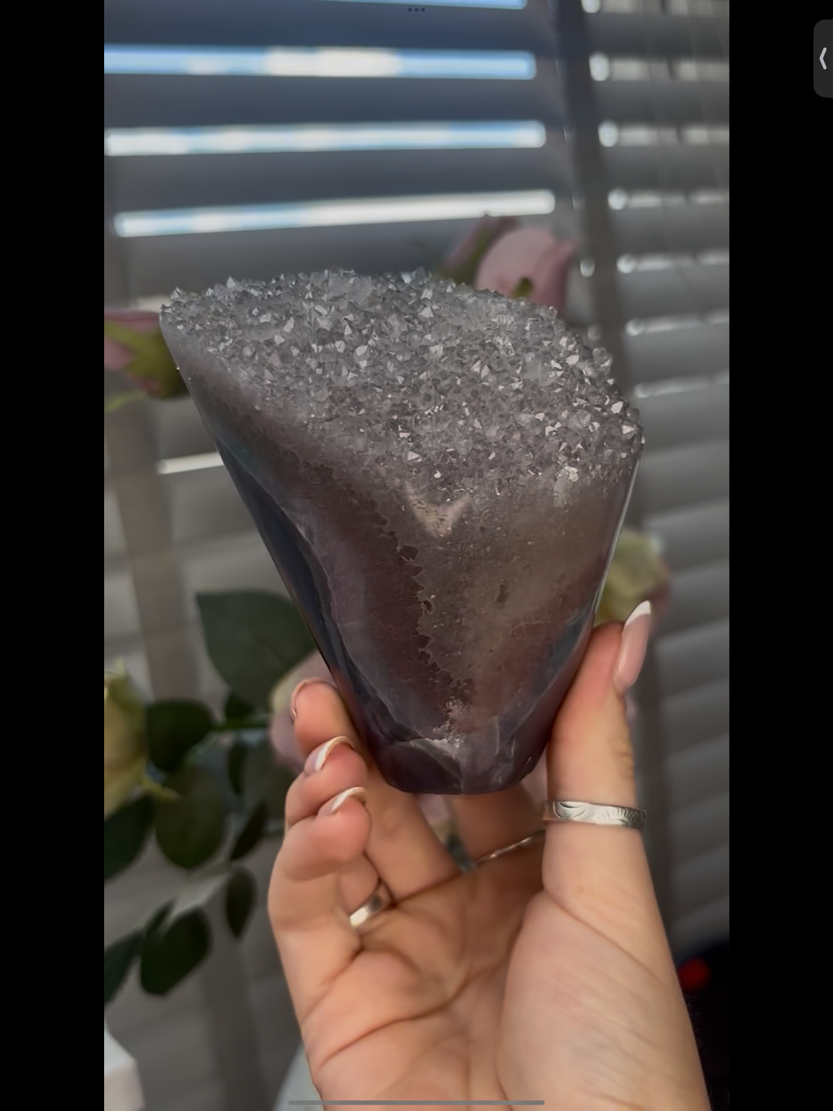 High grade, beautiful, Amethyst agate Freeform/mushroom  1.080kg