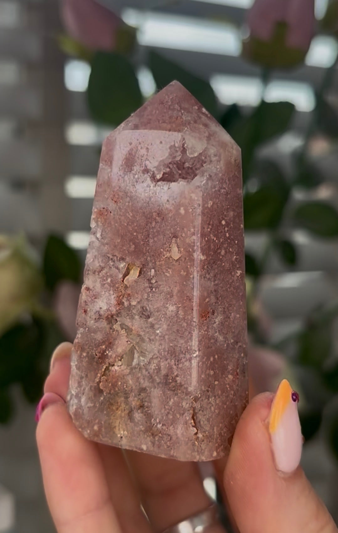 Beautiful, Pink amethyst tower