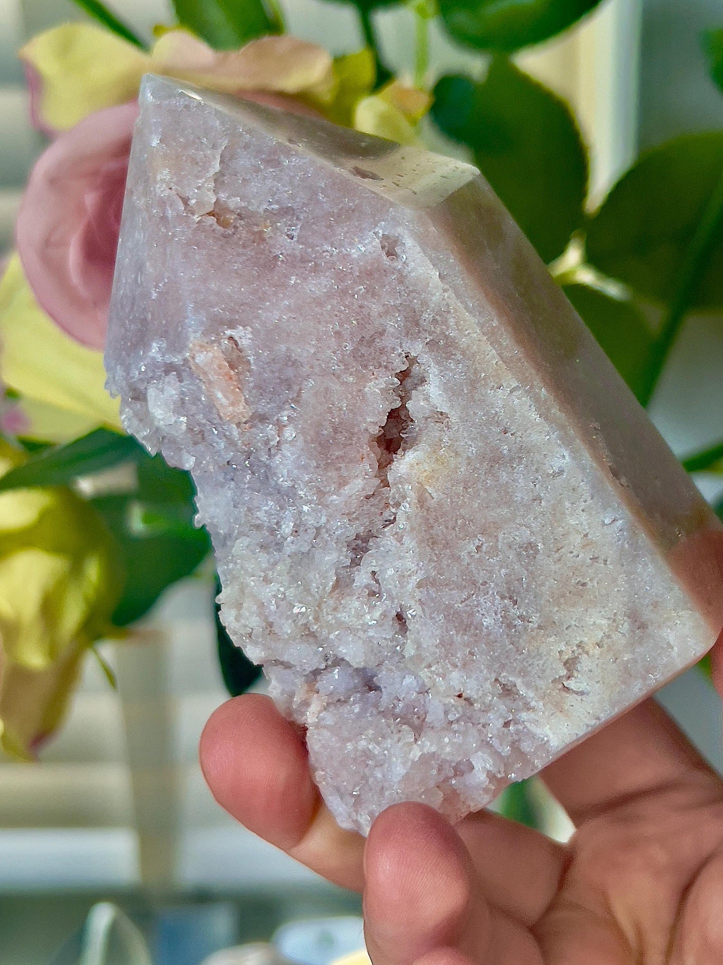 pink amethyst, Chonky tower 555g