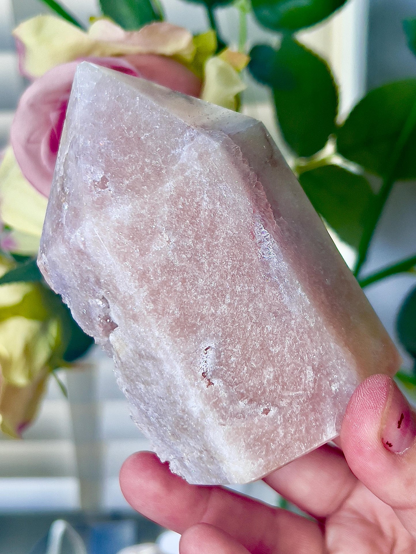 pink amethyst, Chonky tower 555g