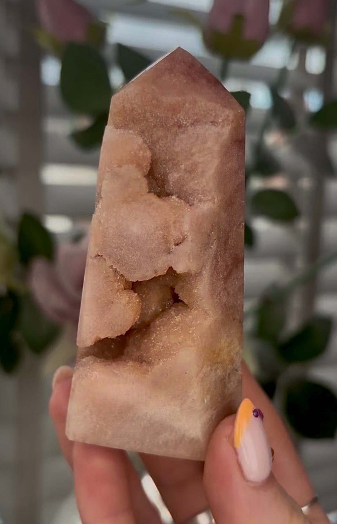 Beautiful, Pink amethyst tower