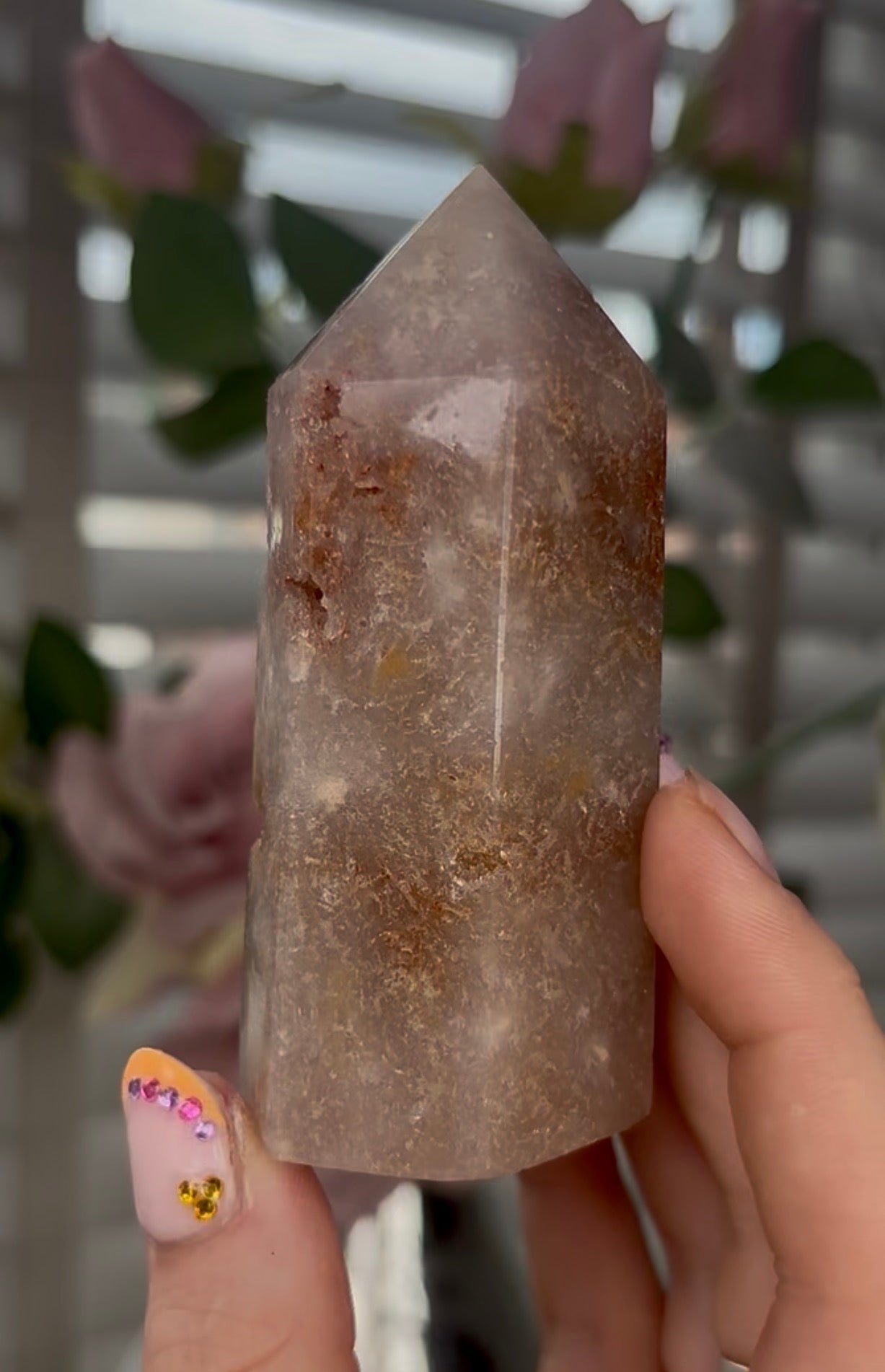 Beautiful, Pink amethyst tower