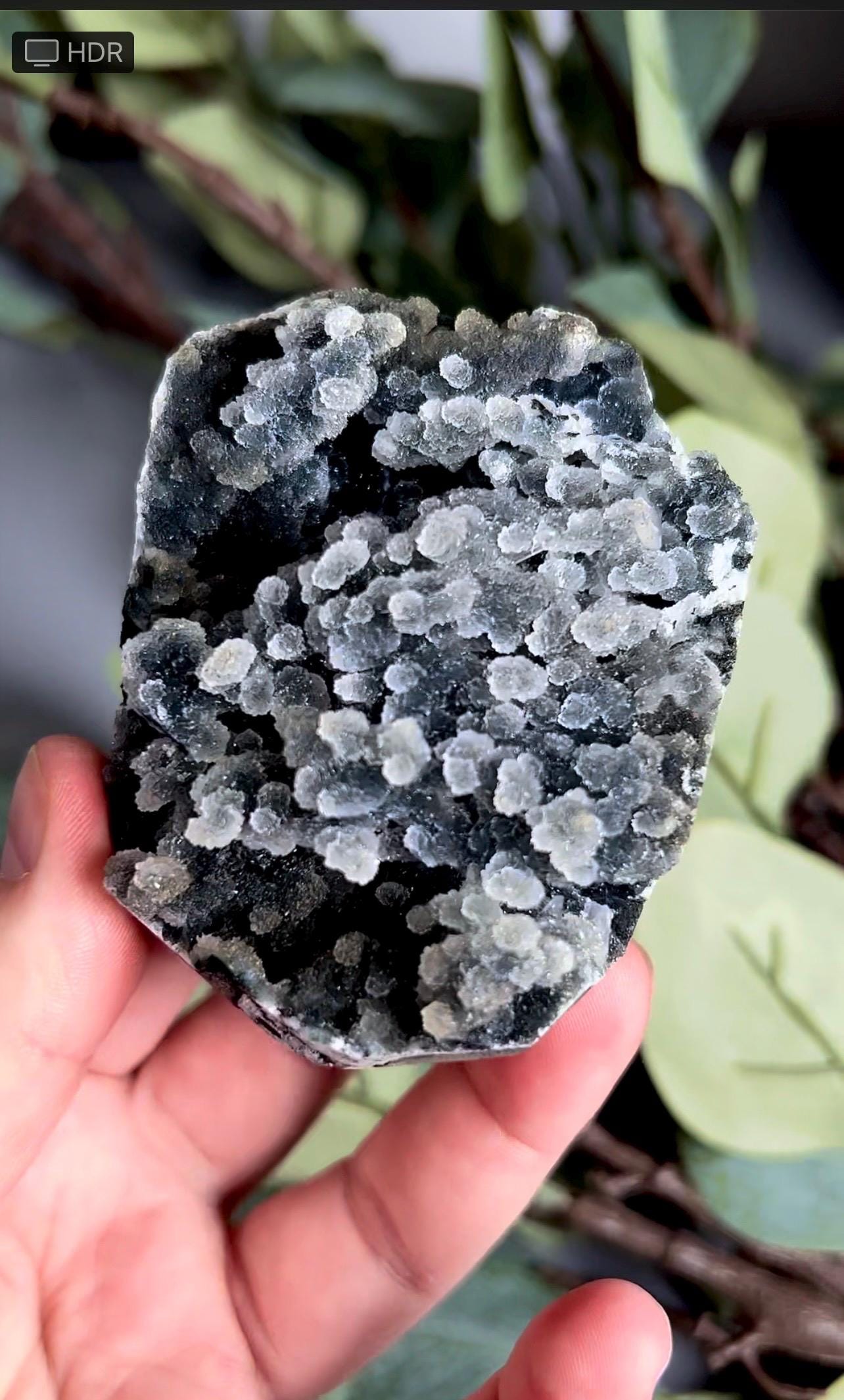 Black, bubble chalcedony, apophyllite