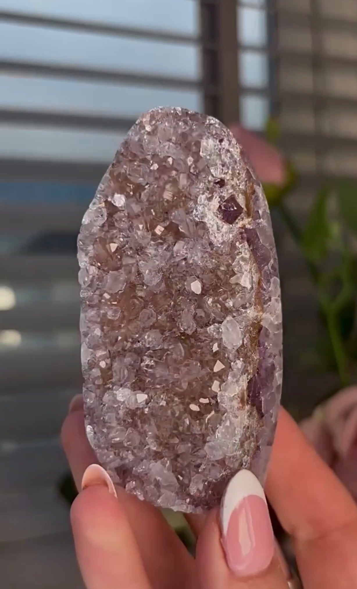 rainbow amethyst agate cutbase