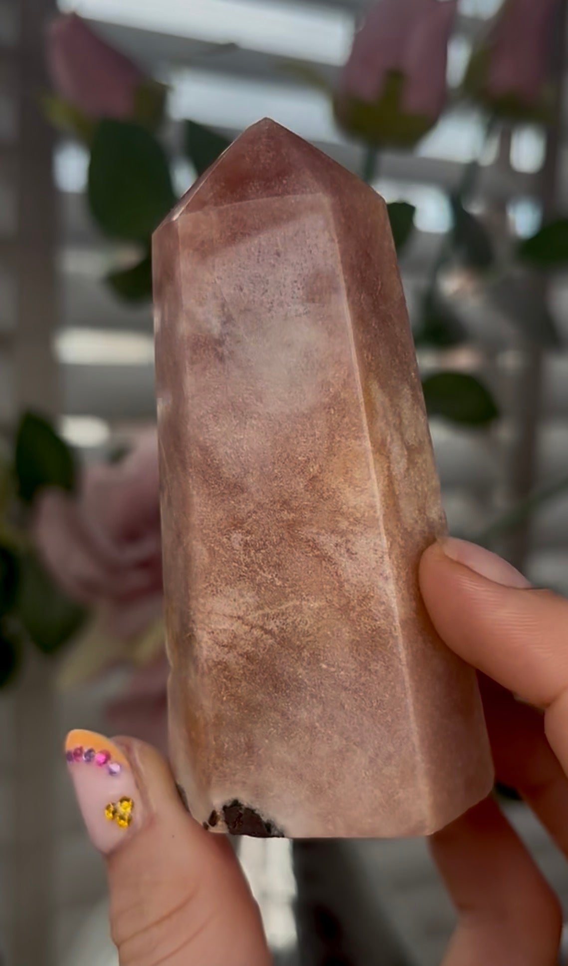 Beautiful, Pink amethyst tower
