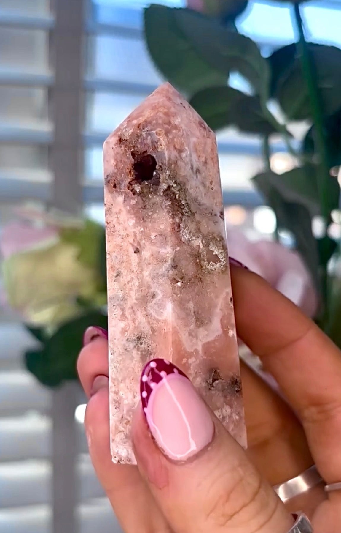 Pink amethyst tower