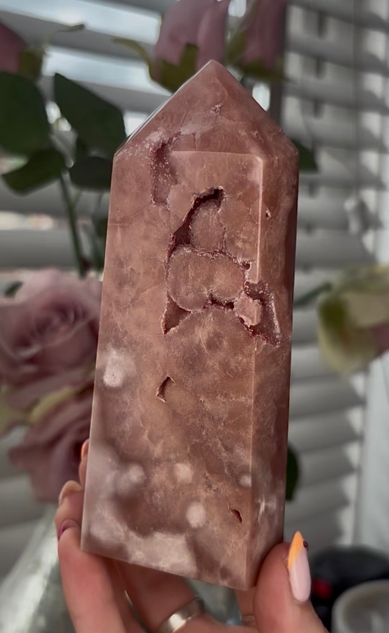 Beautiful, Pink amethyst tower
