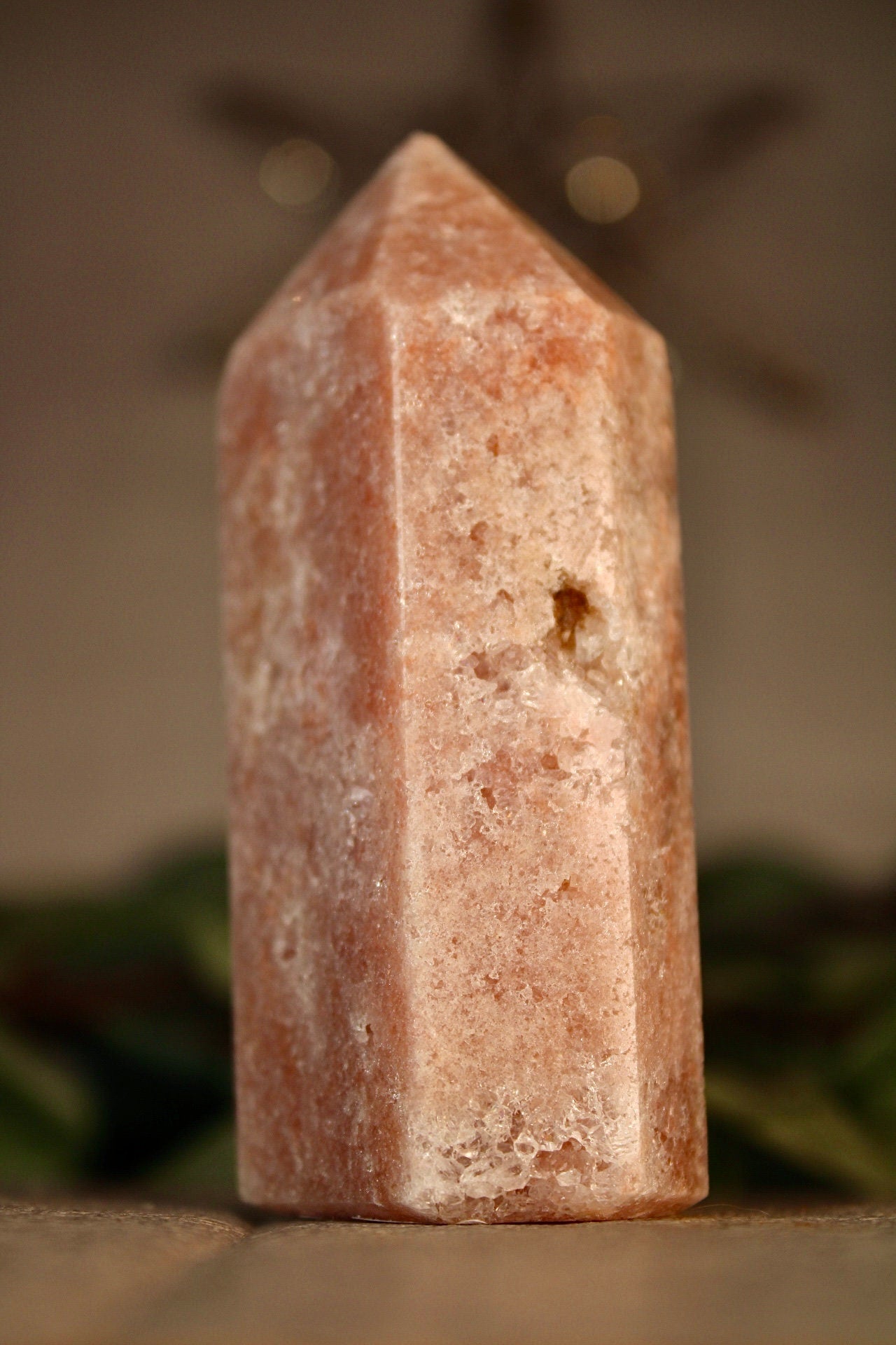 Pink amethyst tower from brazil 230g 9.5cm high