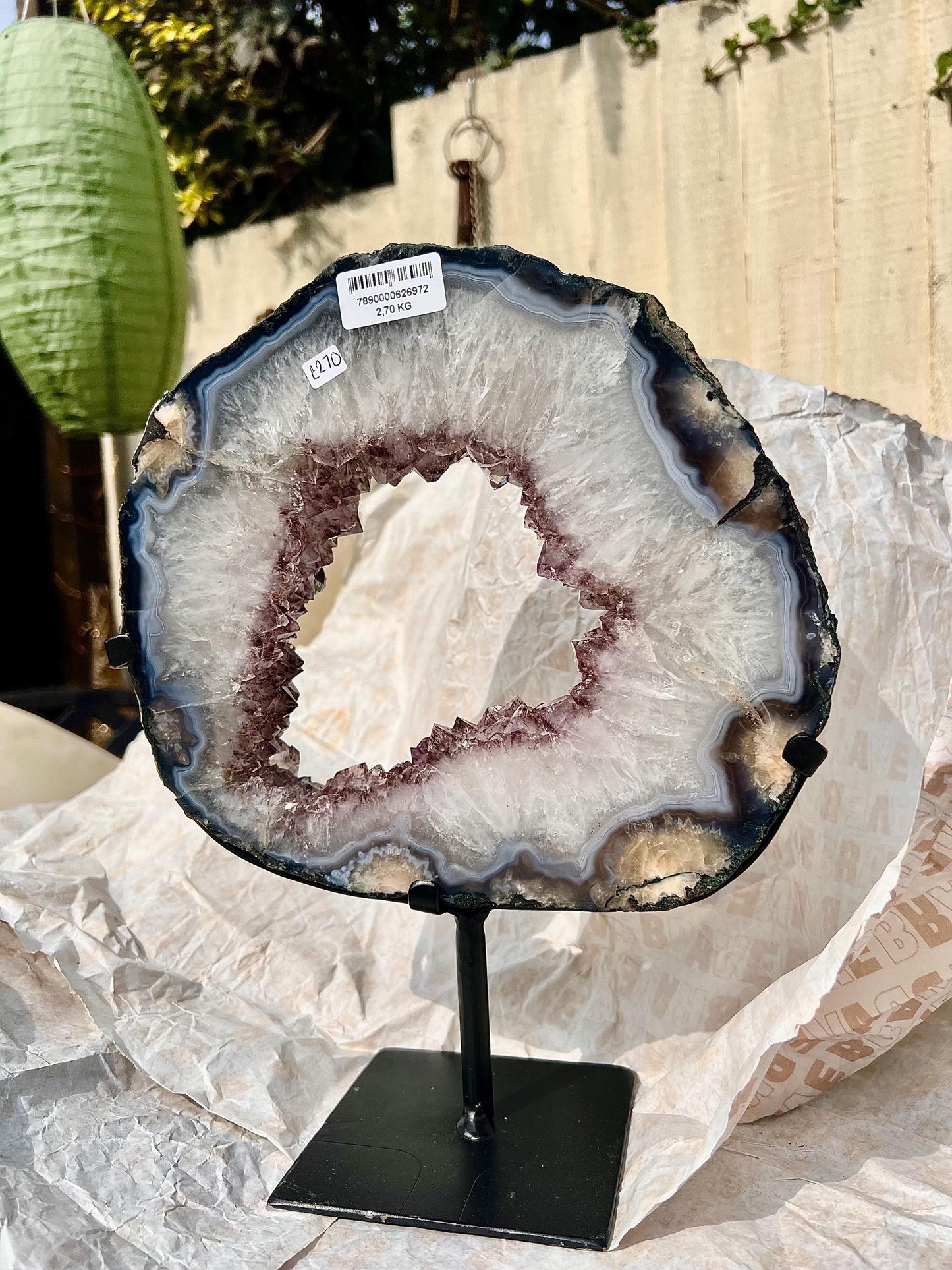 Stunning, polished amethyst portal 2.700kg