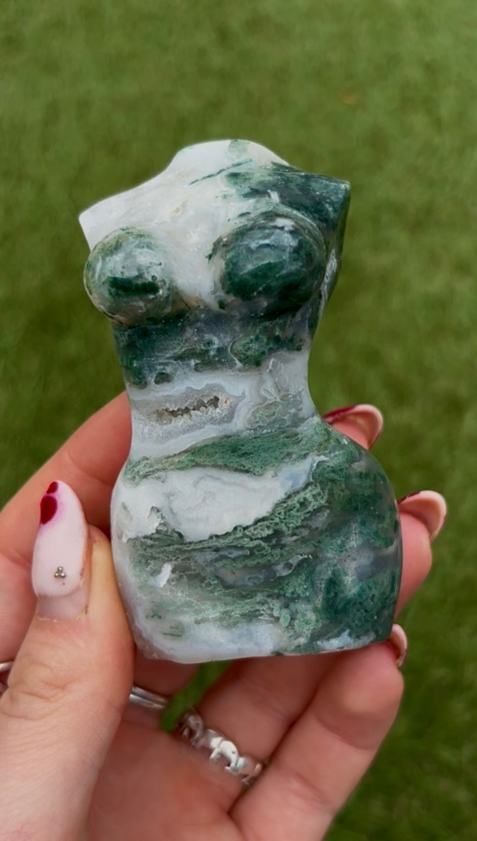 moss agate, curvy, ladies body