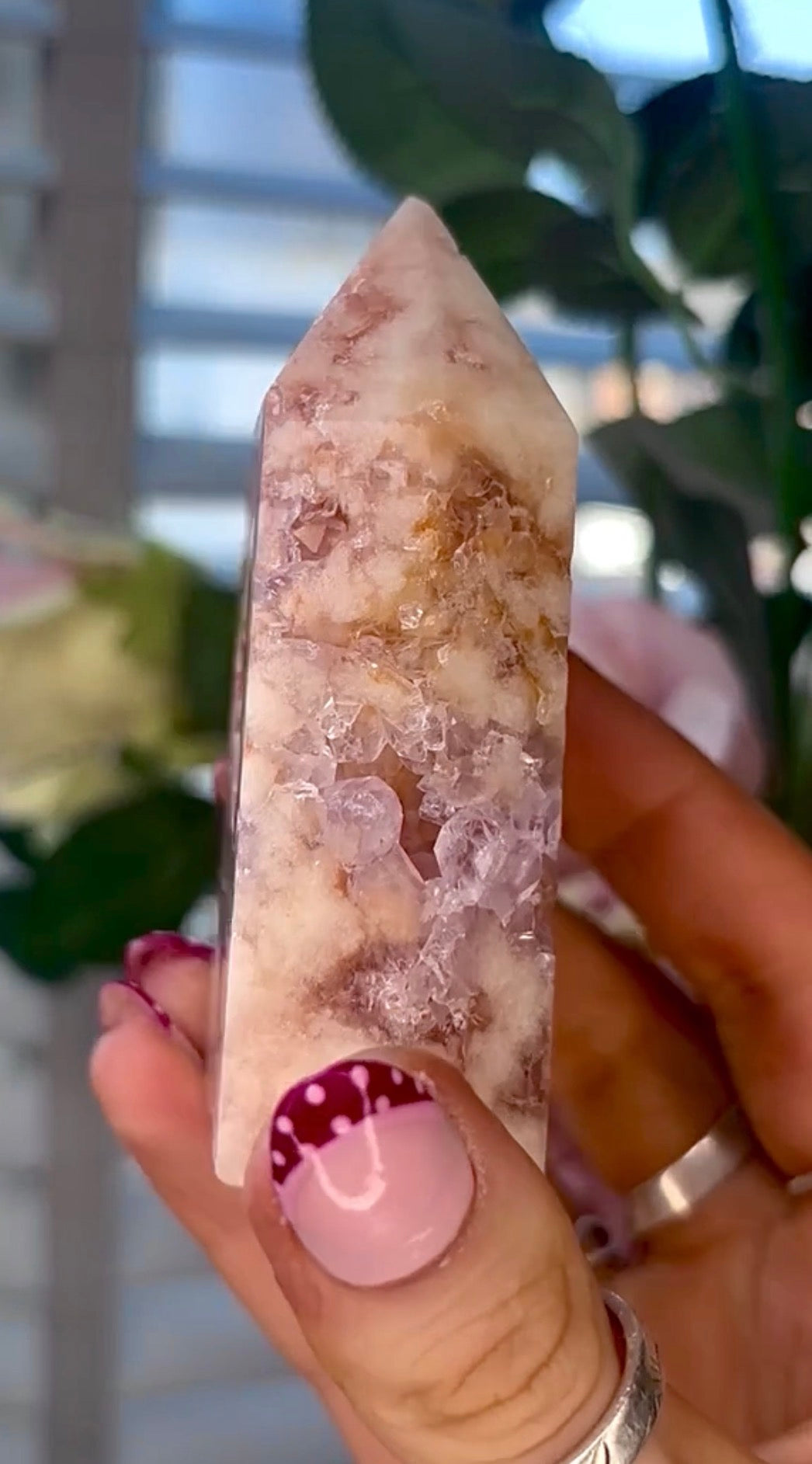 Pink amethyst tower
