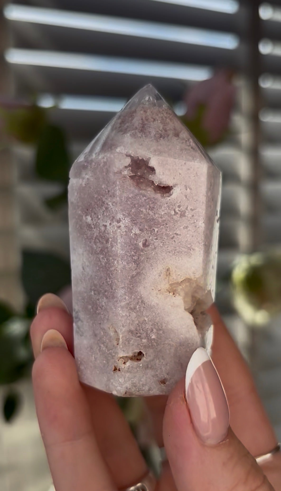 Cute, Pink amethyst tower 7.6cm(h) 4cm (w)