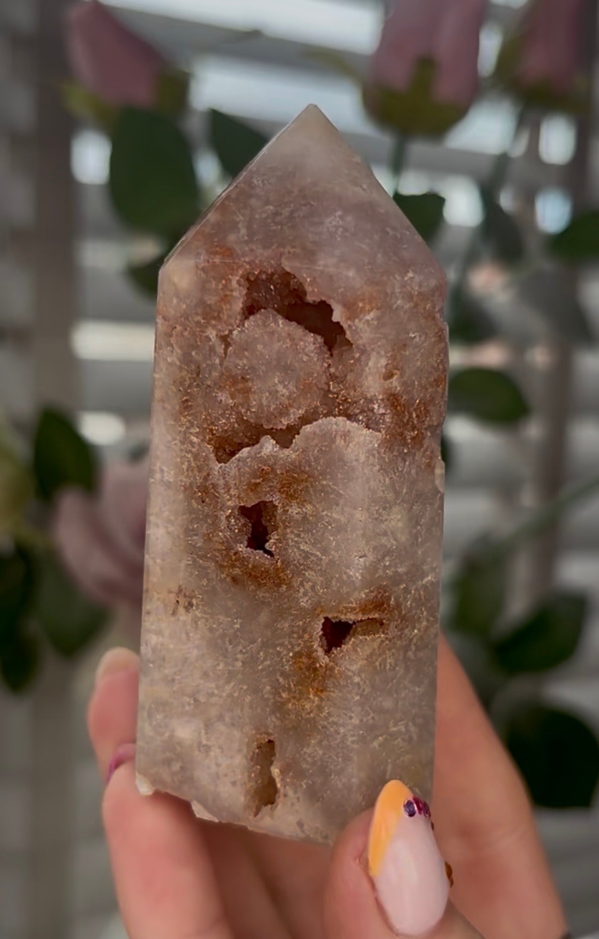 Beautiful, Pink amethyst tower