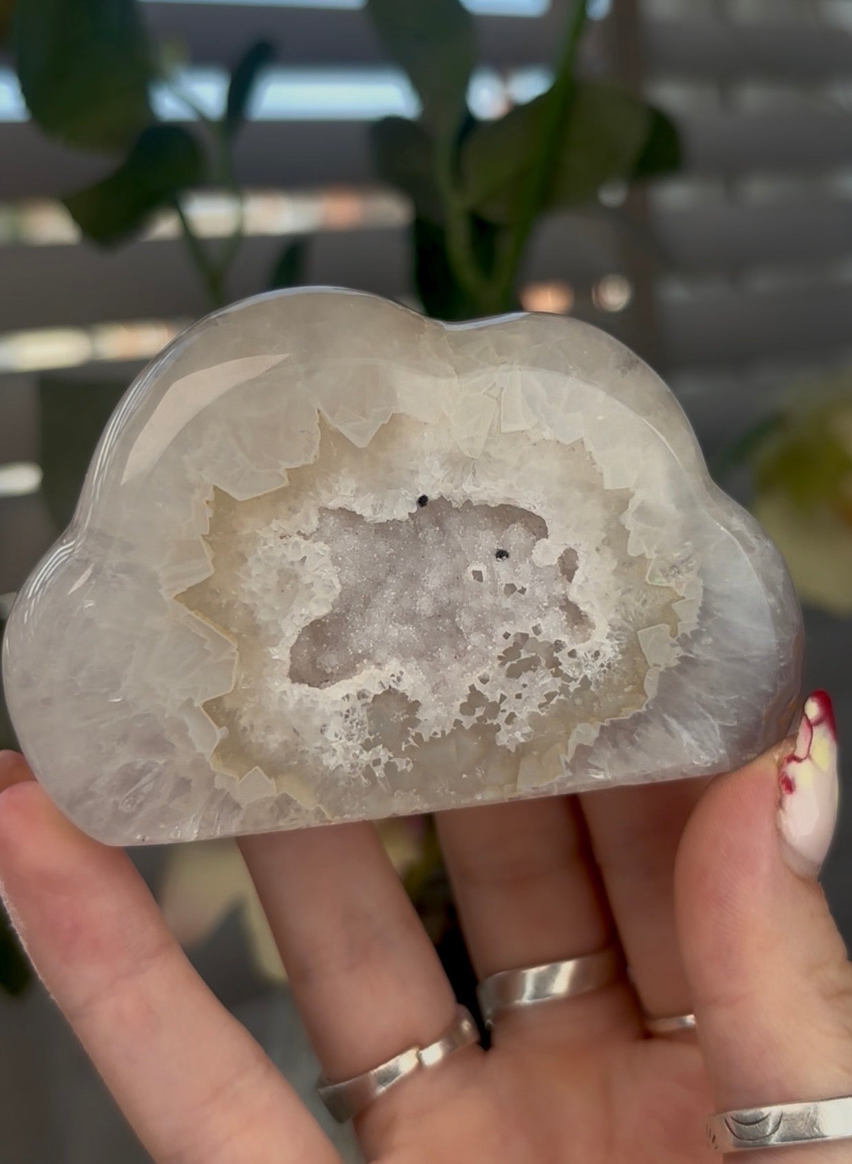 Beautiful druzy agate cloud